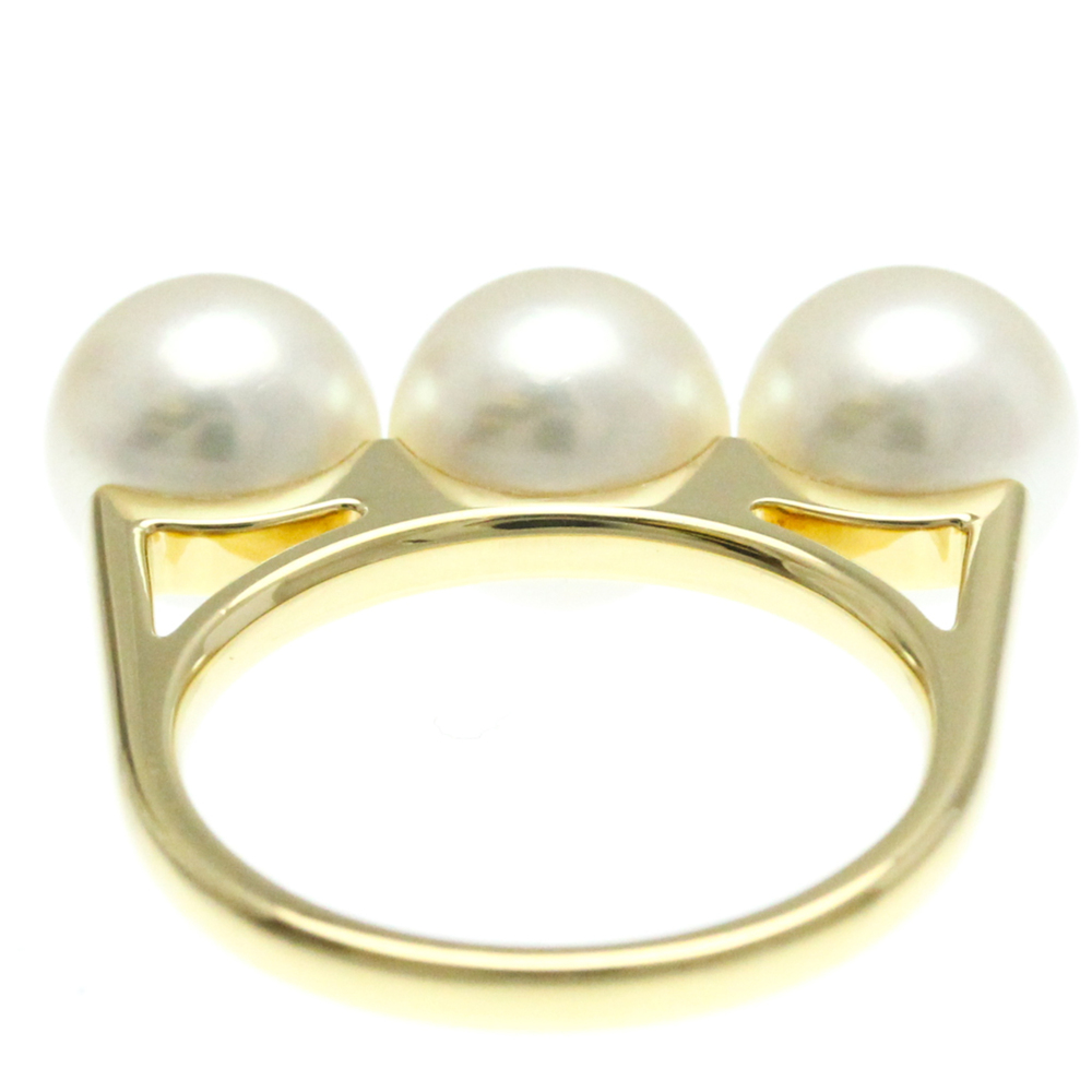Tasaki Balance Era R-4418 Yellow Gold (18K) Fashion Pearl Band Ring Gold - Picture 7 of 9
